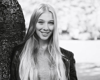 Portrait of a smiling young woman