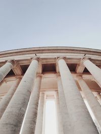 Low angle view of historical building against sky