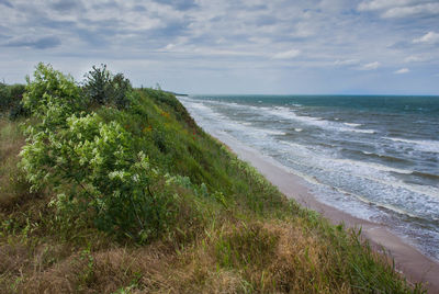 Scenic view of sea against sky