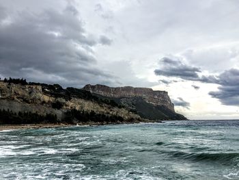 Scenic view of sea against sky