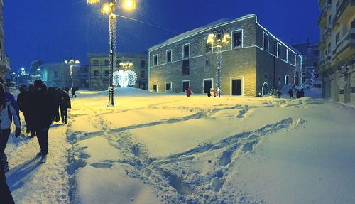 View of city in winter