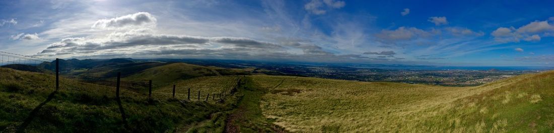 Panoramic view of landscape against sky