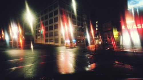 City street at night