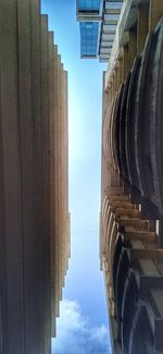 Low angle view of buildings against sky