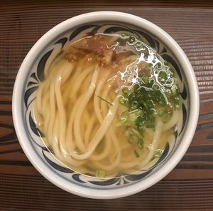 Directly above shot of soup in bowl