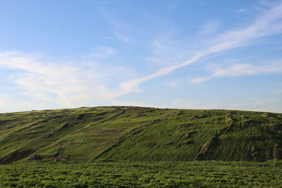 View of field against sky