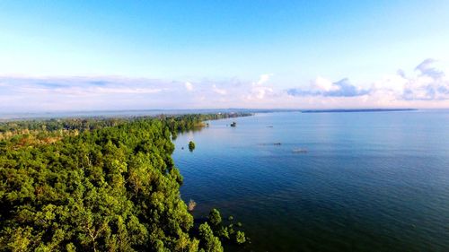 Scenic view of sea against sky