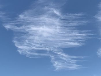 Low angle view of clouds in sky