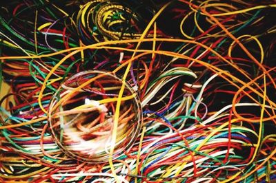 Full frame shot of colorful lights