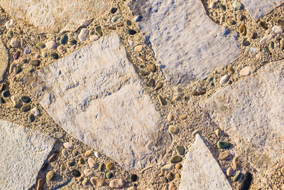 Full frame shot of rocks on beach