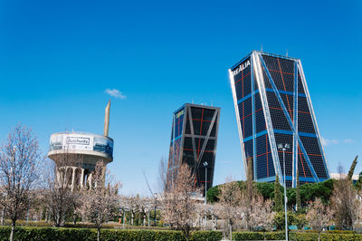 Built structure against clear blue sky