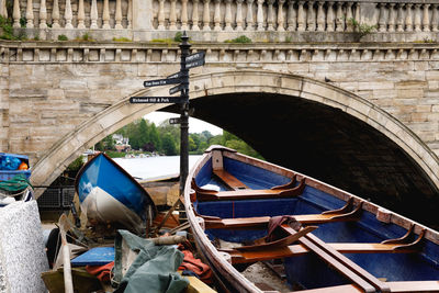 Arch bridge over canal