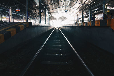 Railroad station platform