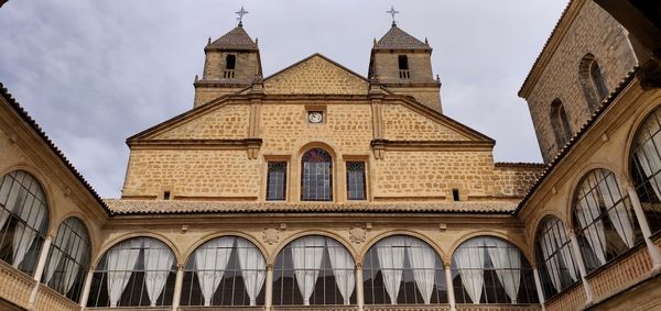 Low angle view of historic building against sky