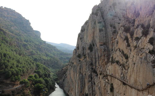 Scenic view of mountain range