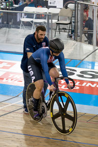 People riding bicycle