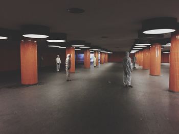 Empty corridor of building