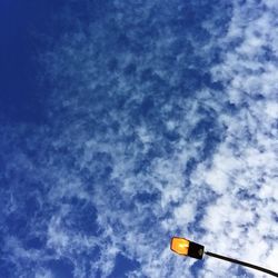 Low angle view of cloudy sky