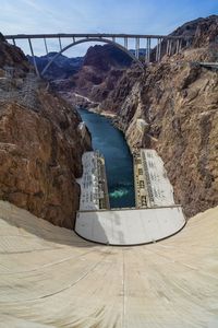 View of dam against sky