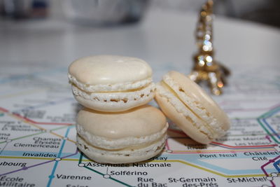 Close-up of food on table