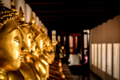 Buddha statues in temple