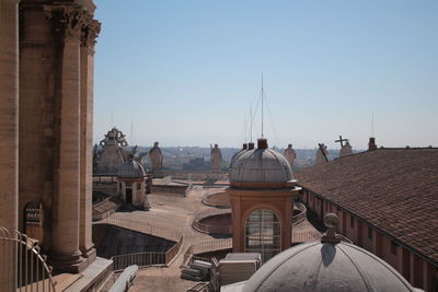 St peters basilica against clear sky