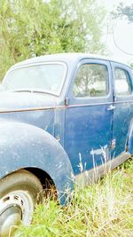 View of car on road