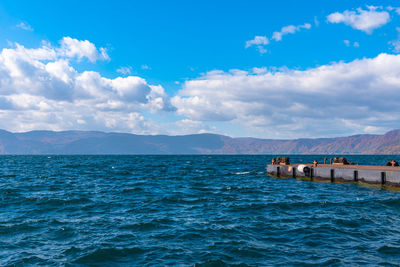 Scenic view of sea against sky