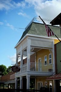 Low angle view of building against sky