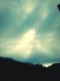 Low angle view of cloudy sky