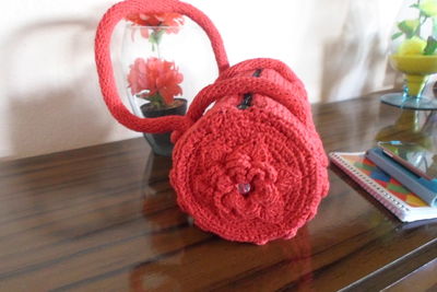 High angle view of pink flower on table