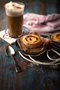 Close-up of coffee on table