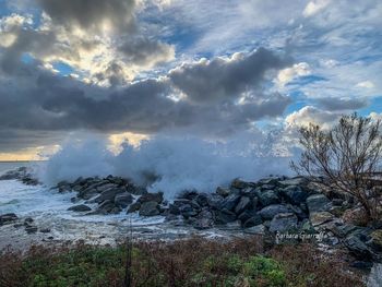 Scenic view of sea against sky