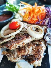 Close-up of food in plate