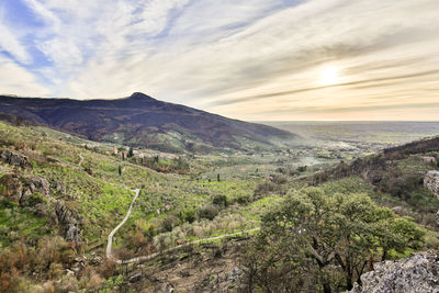 Landscape of the hills of pisa in tuscany