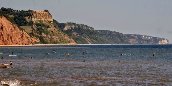 Group of people on beach