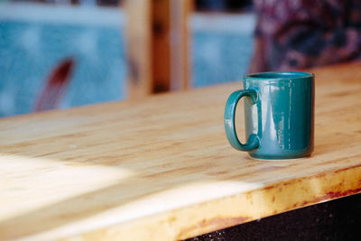 Close-up of coffee on table