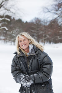 Mature woman smiling, gothenburg, sweden