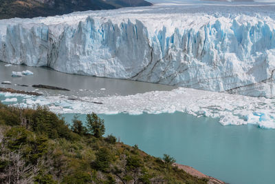 Scenic view of frozen lake