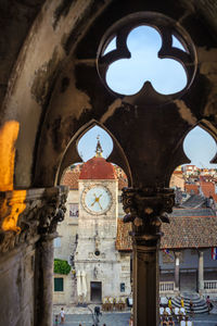 Low angle view of historical building