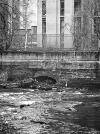 View of bridge over river