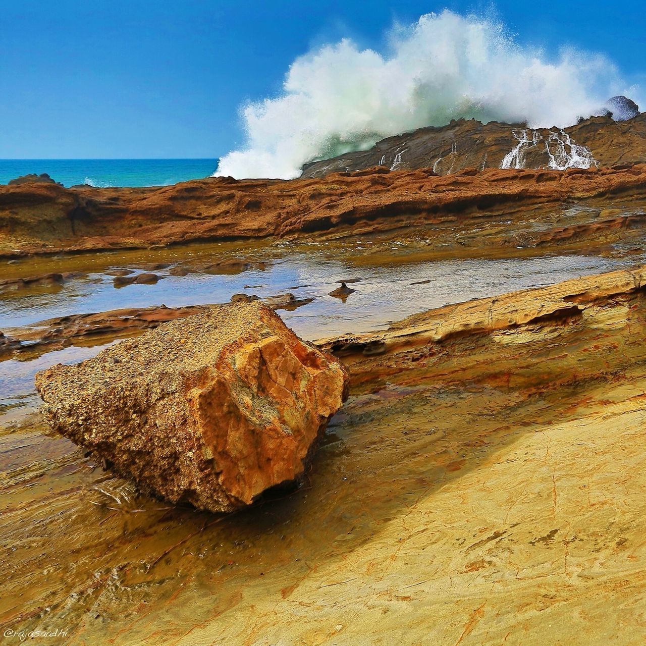 tranquility, tranquil scene, sky, scenics, water, beauty in nature, nature, rock formation, mountain, rock - object, blue, landscape, idyllic, non-urban scene, sea, remote, cloud, geology, day, rock