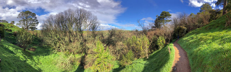 Panoramic view of landscape against sky