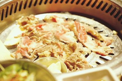 Close-up of meal served in bowl