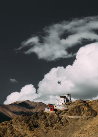 Scenic view of mountain against sky