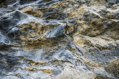 Full frame shot of rocks in sea