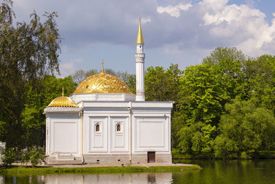 St. petersburg, russia, 05.24.2023 the turkish bath pavilion in the catherine park in tsarskoye selo