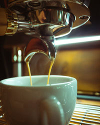 Close-up of coffee cup