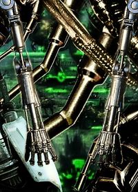 Close-up of machine part