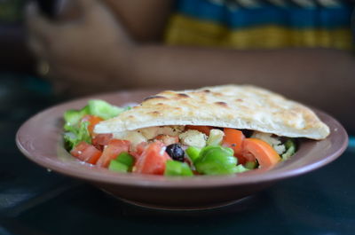 Close-up of salad in plate